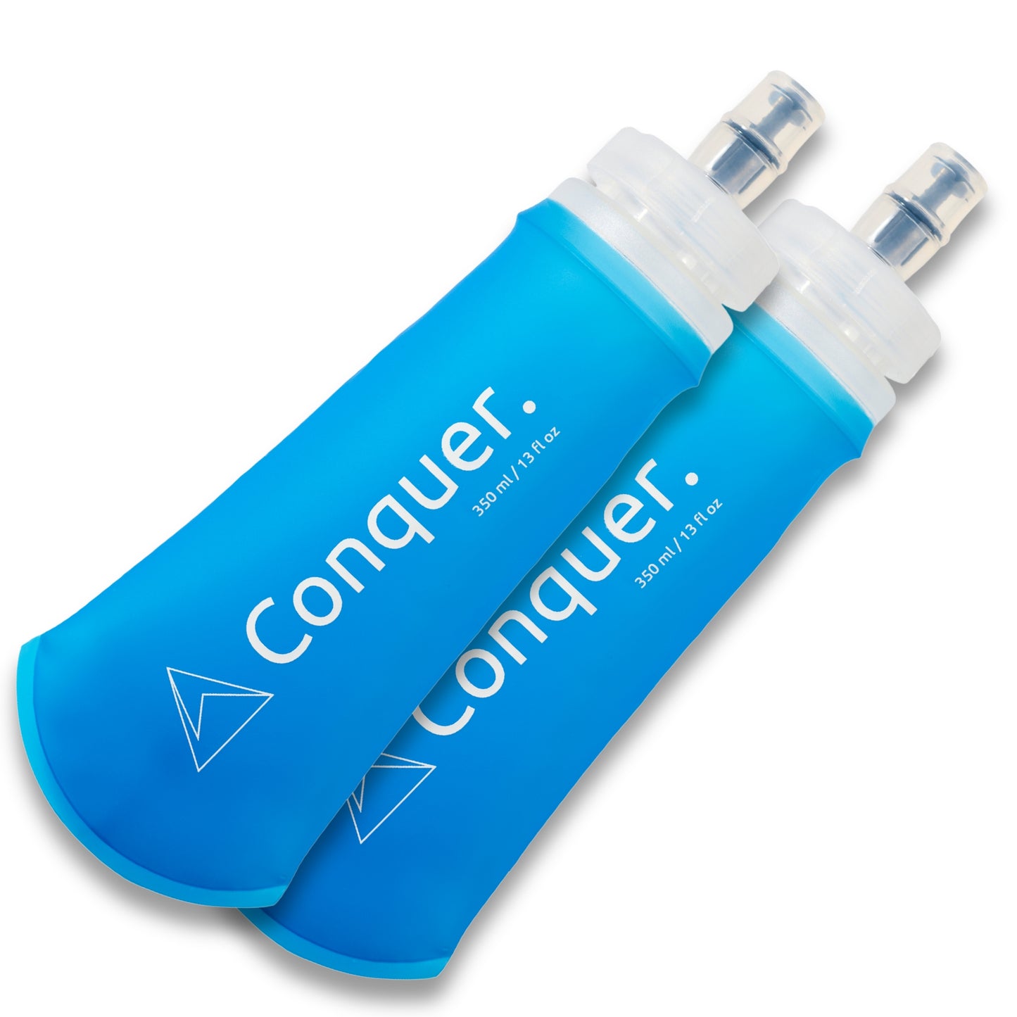 2x Conquer. Flexible drinking bottles Flasks 500 ml/ 170oz 42