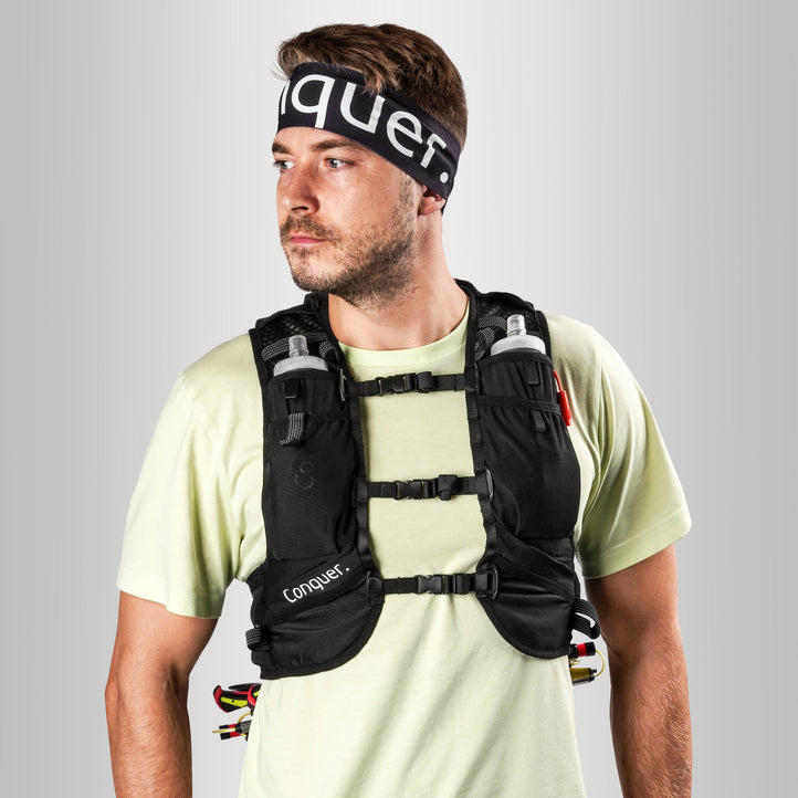 Restposten: Laufweste 15L mit Trinkblase & 2x Flasks