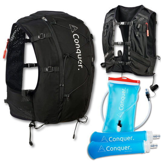 Neu: Laufweste 15L mit Trinkblase & 2x Flasks