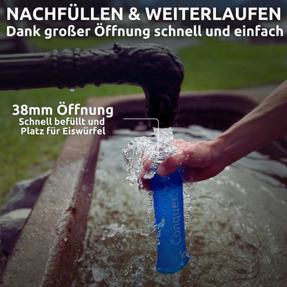2x Flasks - Flexible Trinkflaschen 500 ml / 350 ml - Conquer.