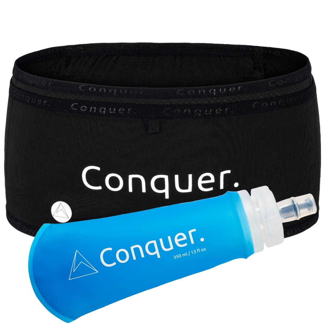 Laufgürtel mit flex. Flasche 350 ml - Conquer.