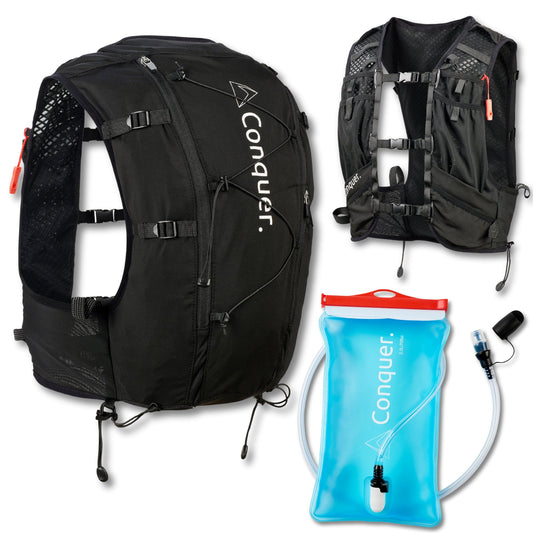 Laufweste 15L mit Trinkblase 2L Herren/ Damen - Conquer.
