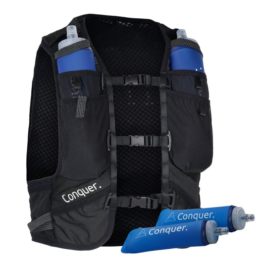 Restposten: Laufweste 15L mit 2x Flasks, Herren/ Damen - Conquer.