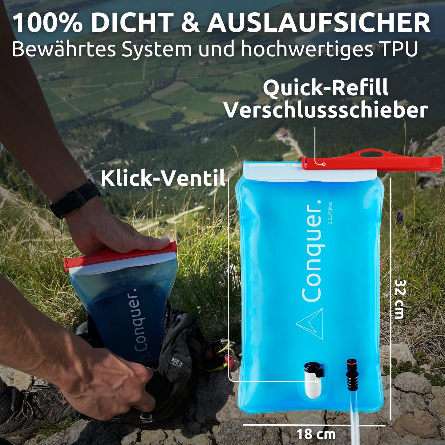 Trinkblase 2L/ 3L - Conquer.